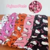 Y2K Hello Kitty pajamas anime women's pajamas Cartoon Fashion Home Sleepwear Trousers Leisure Home Clothing Winter Trouser