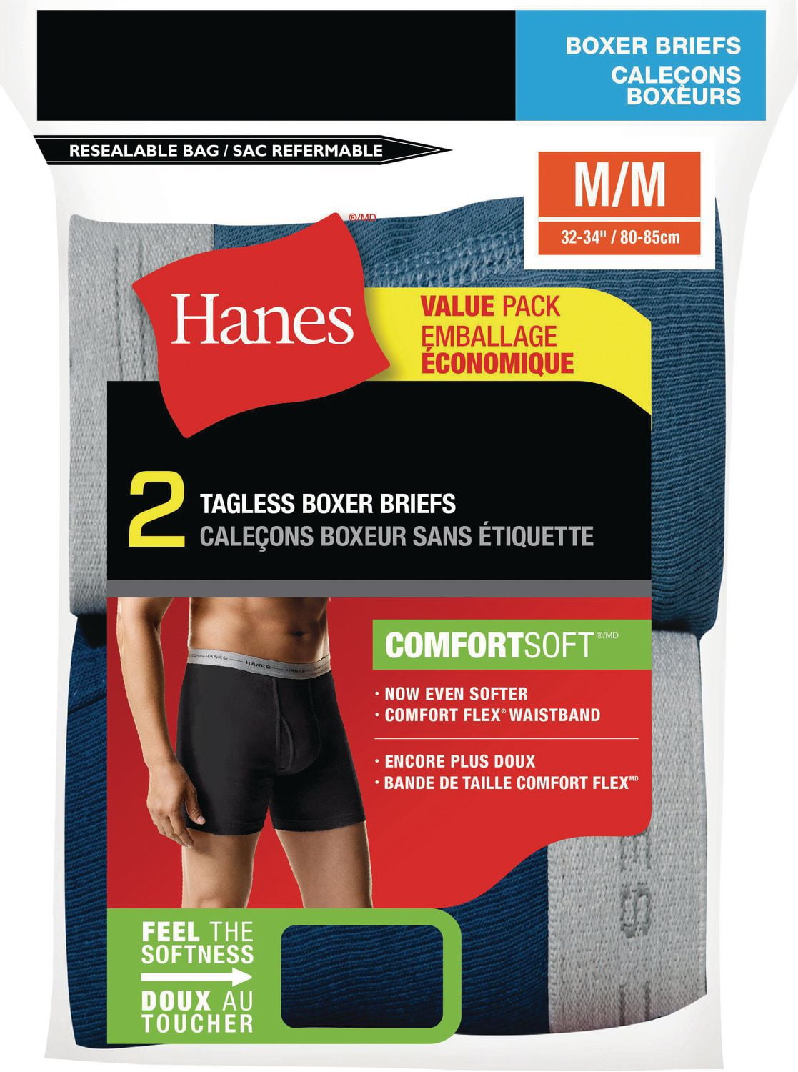 Hanes 2 Pack Boxer Briefs - Image 2
