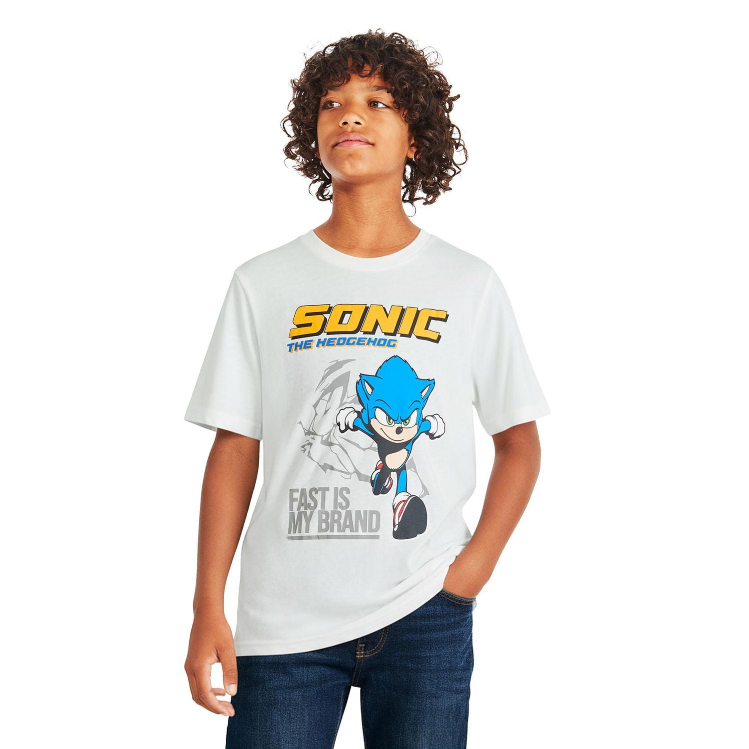 Youth Sonic The Hedgehog T-Shirt - Image 2
