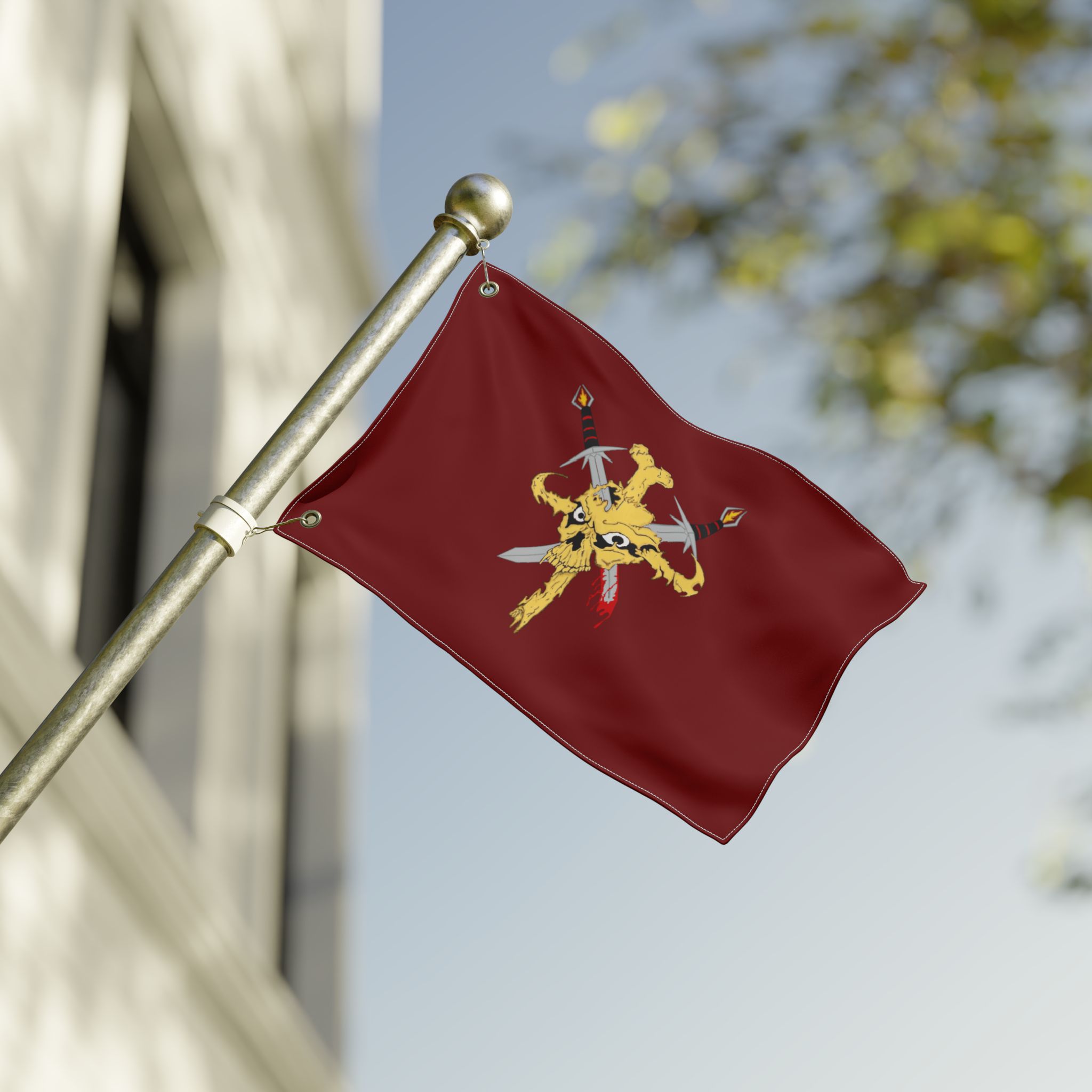 Live or Die - Flag - Red - Image 3