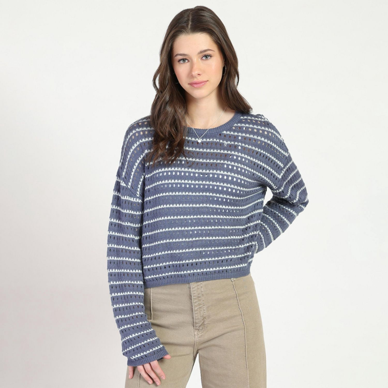 Bloom Girl Crew Neck Sweater, Sizes XS-XL - Image 2