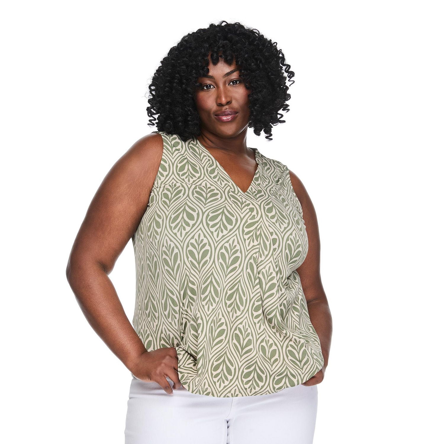 Lane Bryant Plus Sleeveless Pleated Top - Image 2