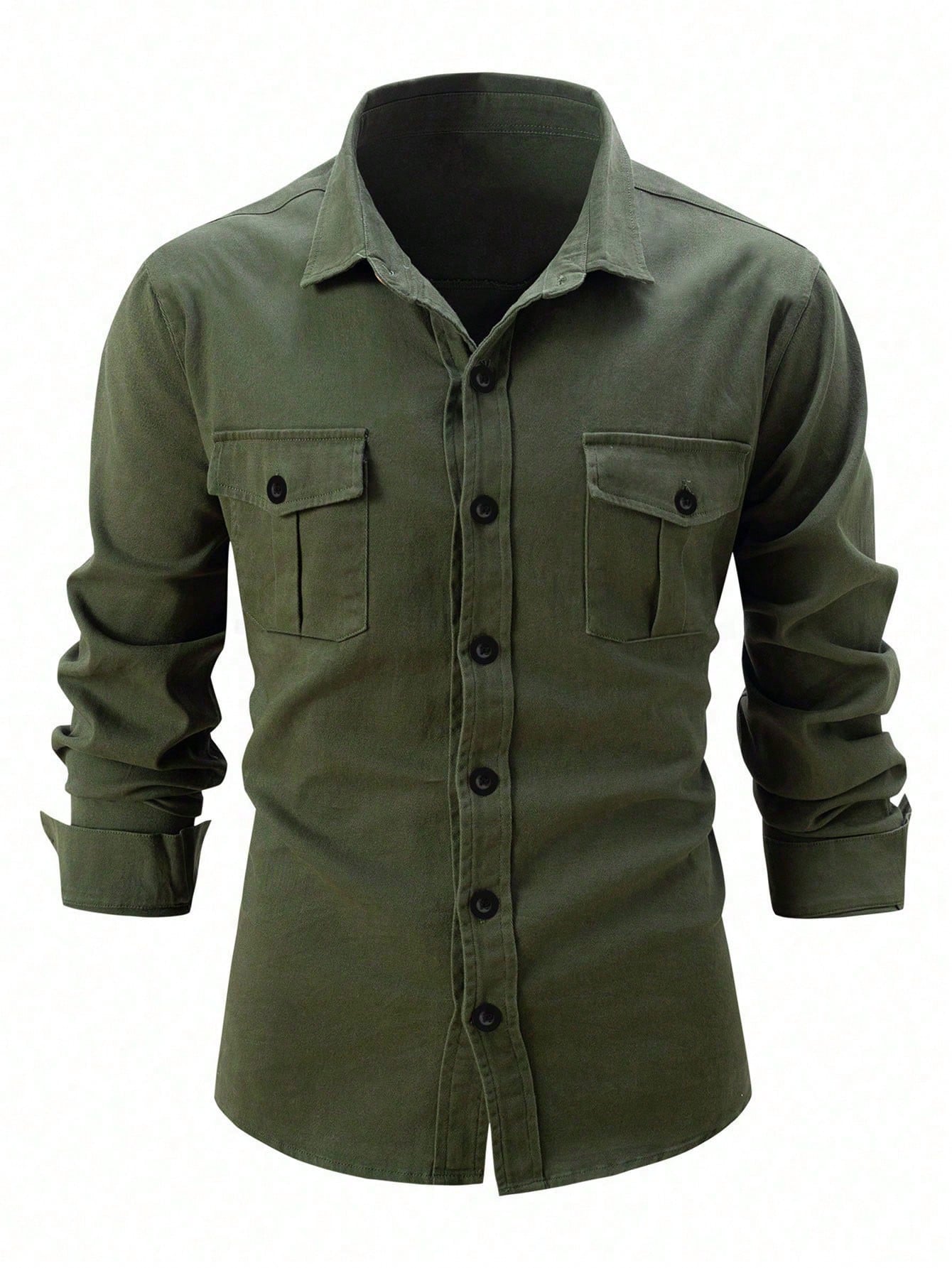 Men's New Fashion Elastic Business Casual Long Sleeve Shirt, Autumn Winter,Fall