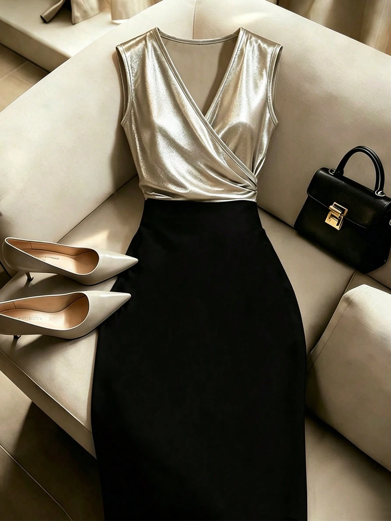 GlowEve CURVE Women's Summer Casual Elegant Mature Style Fitted Long Dress Plus Size