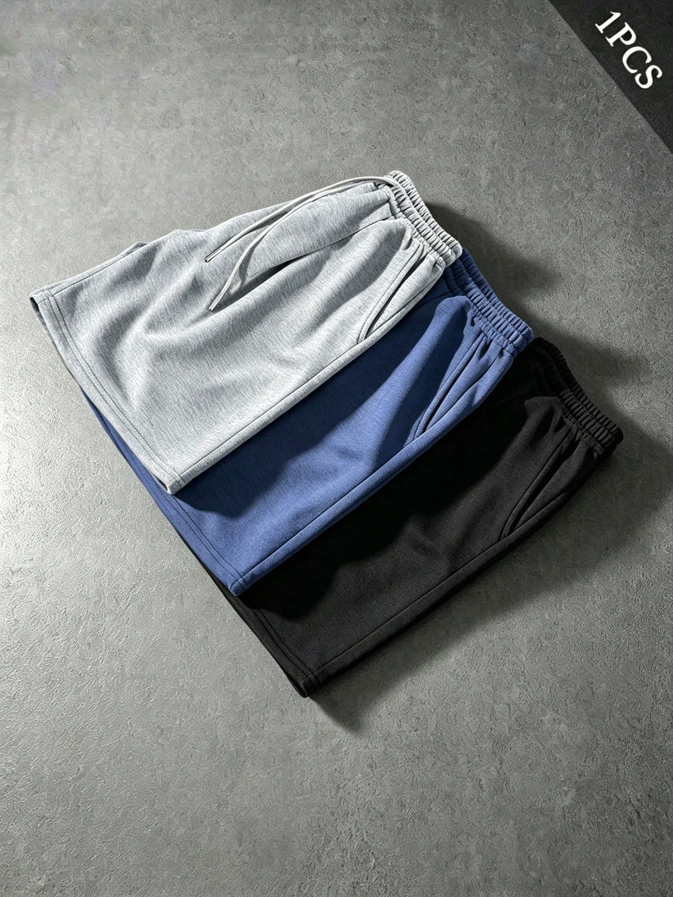 ÉpureWay Men's Solid Color Drawstring Waist Pocket Casual Shorts